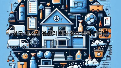 청도 매전면 용산리 이사청소 완벽 가이드